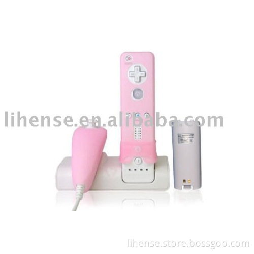 Rechargeable Battery & Charger Stand for Wii
